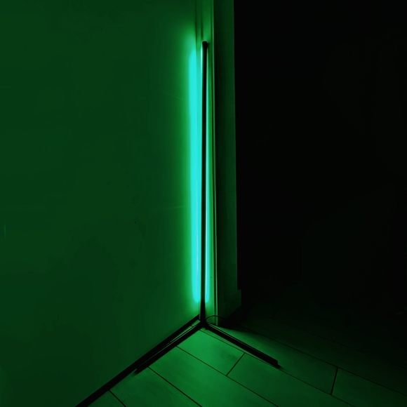 Corner LED Floor Lamp RGB Variable Color With Remote Control - Picture 2 of 5